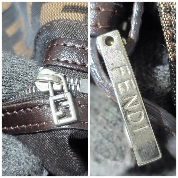 Authentic Fendi Zucca Canvas Baguette Brown - Picture 7 of 15